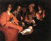 LA TOUR, Georges de The New-born sg oil on canvas